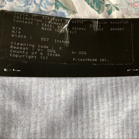 [Free If You Bundle $10+] Stripe Textured Pleather Fabric Sample Piece, Swatches - Picture 5 of 6